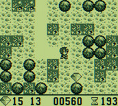Boulder Dash for Game Boy - Diamonds and rocks are everywhere!