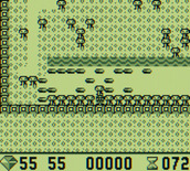 Boulder Dash for Game Boy - I'm stuck; here's a zoomed-out view of my predicament..