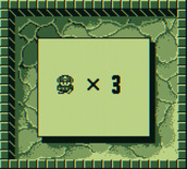 Boulder Dash for Game Boy - Beginning the game...I have 3 lives left!