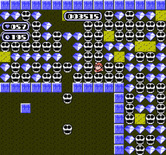Boulder Dash for NES / Famicom - Rocks and diamonds cascade down in this level of mayhem!