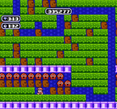 Boulder Dash for NES / Famicom - Running beneath boulders in order to release some critters!