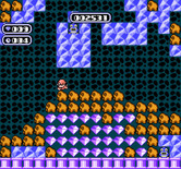 Boulder Dash for NES / Famicom - Suffocate slime to turn it into diamonds!