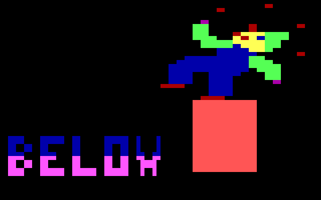Juggles' Butterfly IBM PC/Compatibles Screenshot: First up is above and below!
