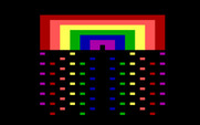 Juggles' Butterfly for IBM PC/Compatibles - Create a rainbow by pressing the above and below keys.