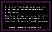 Juggles' Butterfly for IBM PC/Compatibles - Part of the instructions on how to setup the keyboard.