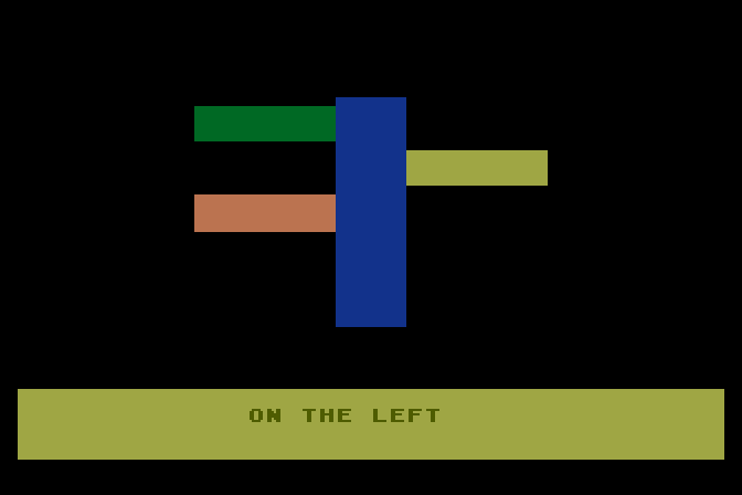 Juggles' Butterfly Atari 8-bit Screenshot: The key I pressed was on the left.