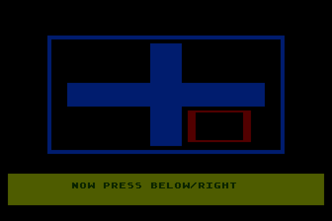 Juggles' Butterfly Atari 8-bit Screenshot: Press a below and right key now.