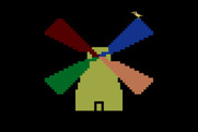 Juggles' Butterfly for Atari 8-bit - Press keys to spin the windmill and move the bird!