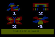 Juggles' Butterfly for Atari 8-bit - The main menu.