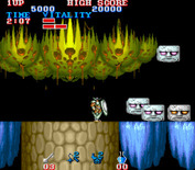 Black Tiger for Arcade - Even more large opponents at the end of the second level.