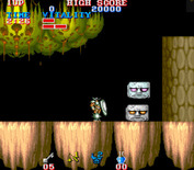 Black Tiger for Arcade - I need to defeat these two blocks to complete the level.