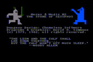 Stone of Sisyphus, The for Atari 8-bit - Introduction.