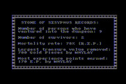 Stone of Sisyphus, The for Atari 8-bit - The records of previous adventurers...