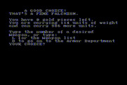 Stone of Sisyphus, The for Atari 8-bit - A good choice! Now, for some armor...