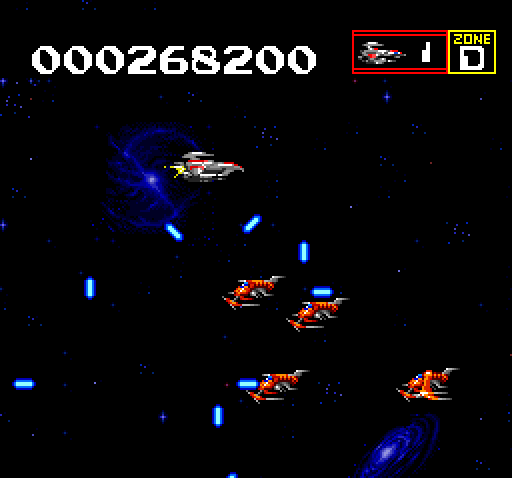Sagaia TurboGrafx CD Screenshot: Start of Zone D.