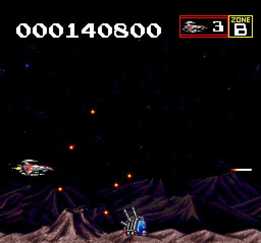 Sagaia TurboGrafx CD Screenshot: Moving on to Zone B...