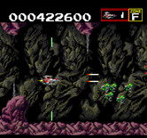 Sagaia for TurboGrafx CD - Avoid the spikes that suddenly appear from the cave walls.