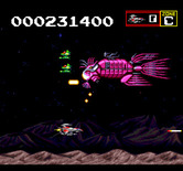 Sagaia for TurboGrafx CD - The captain of this zone appears...