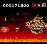 Sagaia for TurboGrafx CD - The first boss battle begins!