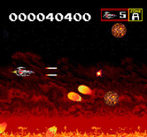 Sagaia for TurboGrafx CD - Watch out for fireballs and more!