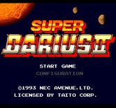 Sagaia for TurboGrafx CD - Title screen.