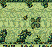 Sagaia for Game Boy - I've been hit by lasers!