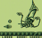 Sagaia for Game Boy - The battle with Cuttle Fish.