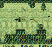 Sagaia for Game Boy - Don't get hit by lasers!