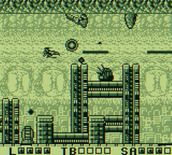 Sagaia for Game Boy - Rushing into the next zone...