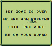 Sagaia for Game Boy - We are now rushing into 2nd zone...