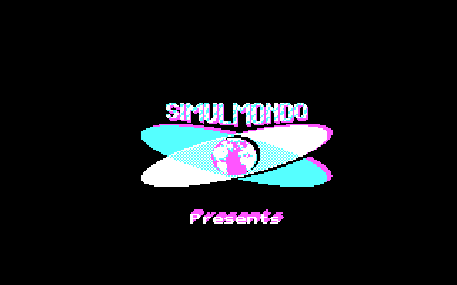 SimulGolf IBM PC/Compatibles Screenshot: Simulmondo logo screen.