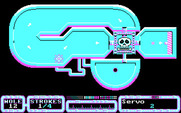 SimulGolf for IBM PC/Compatibles - Around the obstacles we go...