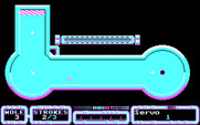 SimulGolf for IBM PC/Compatibles - Let's add a right angle to the course now...
