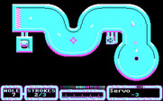 SimulGolf for IBM PC/Compatibles - This hole is a little bit twisty!