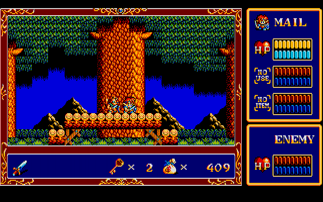 Popful Mail PC-8800 Series Screenshot: Battle or avoid these enemies...