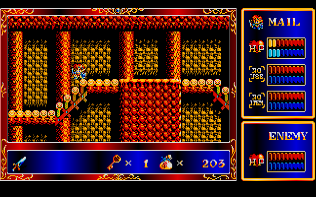 Popful Mail PC-8800 Series Screenshot: Continuing on my quest...