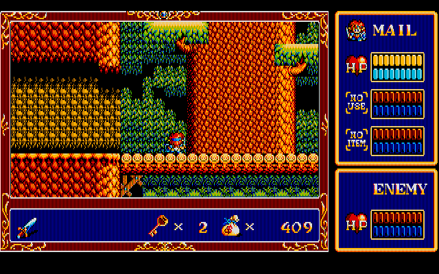 Popful Mail PC-8800 Series Screenshot: Game start.