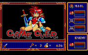 Popful Mail for PC-8800 Series - Game over.
