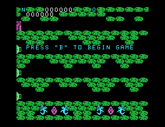Cavern Quest TI-99/4A Screenshot: Starting screen.