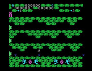 Cavern Quest for TI-99/4A - Leaping over an enemy.