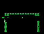 Cavern Quest for TI-99/4A - Catch a rope to ride across this giant pit.