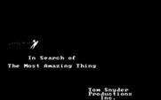 In Search of the Most Amazing Thing for IBM PC/Compatibles - Title screen.