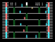 Robot Runner for TI-99/4A - Game start.