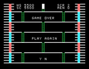 Robot Runner for TI-99/4A - Game over.