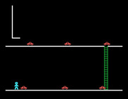 Robot Runner for TI-99/4A - Jump quickly to avoid the robo-cars!