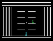 Robot Runner for TI-99/4A - Firing again, but I missed...