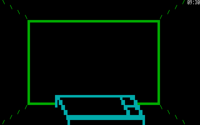 Asylum IBM PC/Compatibles Screenshot: Exploring the room...