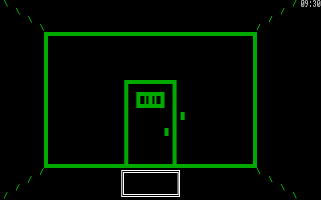 Asylum IBM PC/Compatibles Screenshot: The game starts here, locked in a cell.