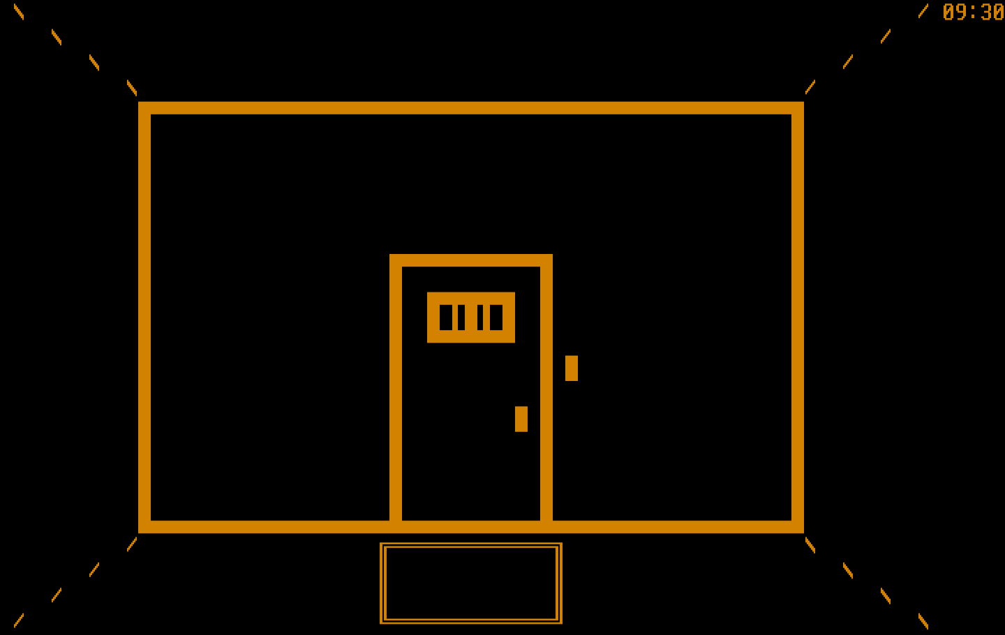 Asylum IBM PC/Compatibles Screenshot: The game starts here, locked in a cell.