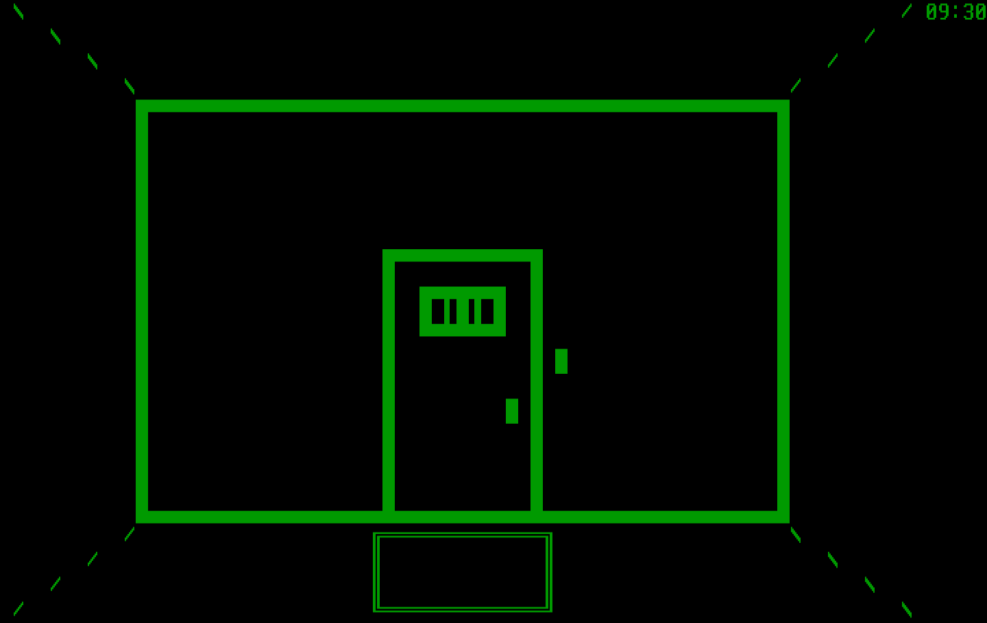 Asylum IBM PC/Compatibles Screenshot: The game starts here, locked in a cell.